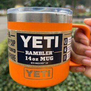 Very Rare!!! Yeti Rambler 14oz Mug - King Crab Orange color